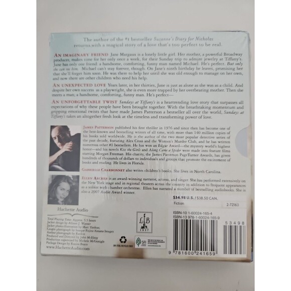 Sundays at Tiffany’s- James Patterson- Audiobook CDs New In Box - Picture 4 of 5